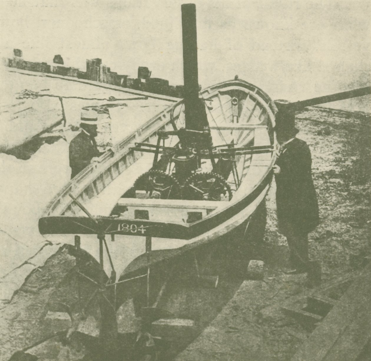 John Stevenss Twin-Screw Steamer, bygget i 1804, c1930. af Unbekannt