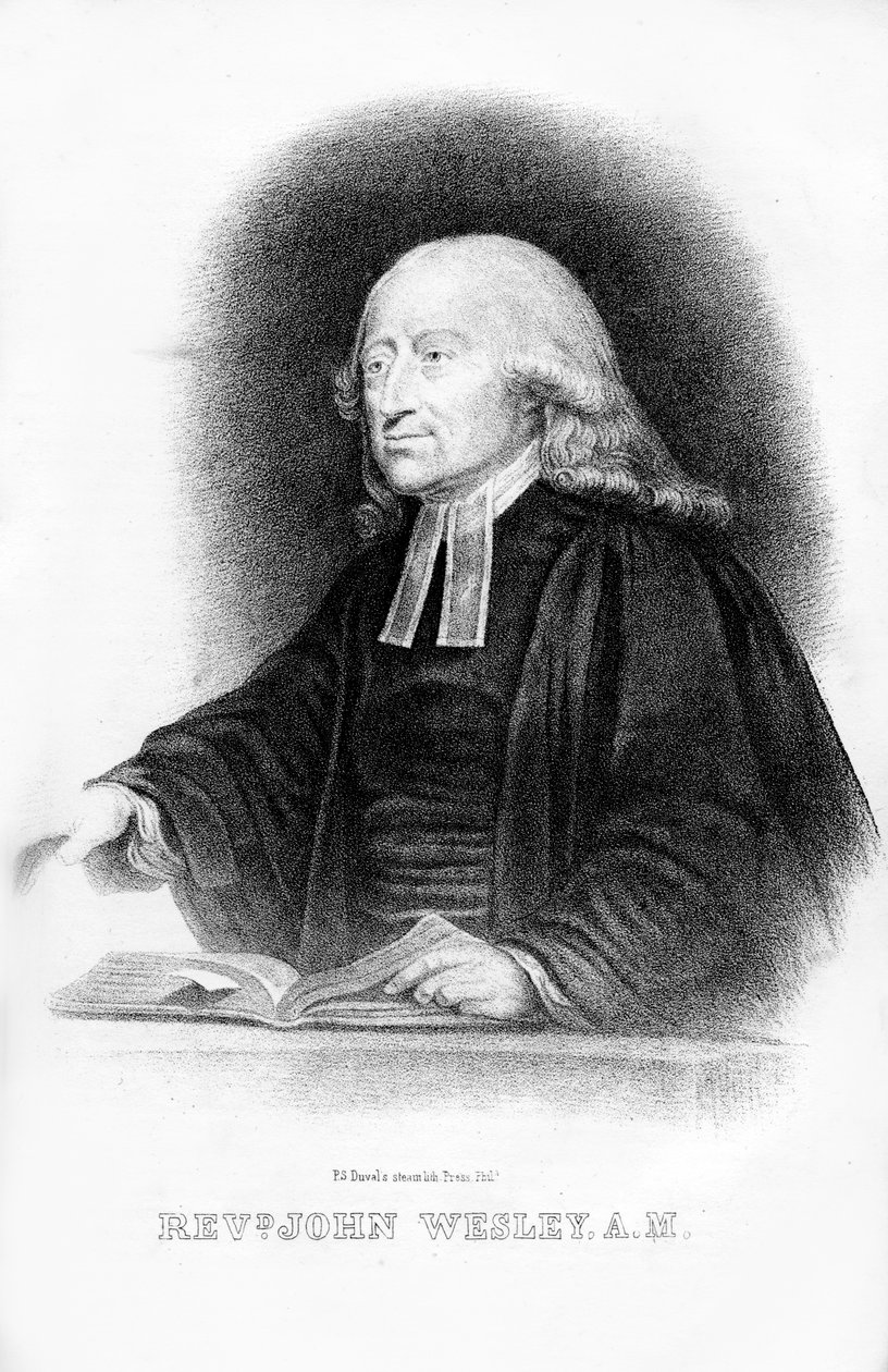 John Wesley, engelsk minister, 1854 af Unbekannt