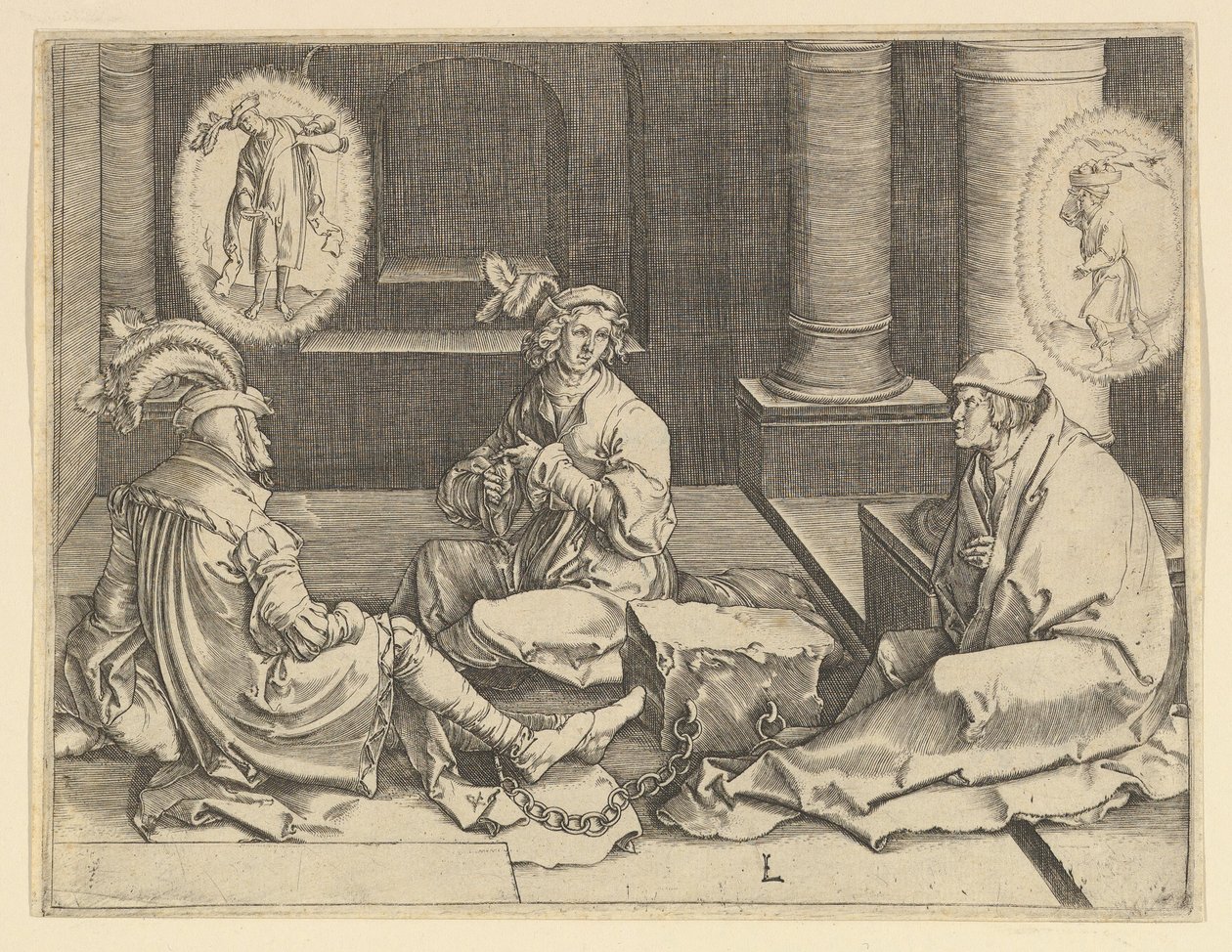 Joseph in Prison kopi, 1600-tallet. af Unbekannt