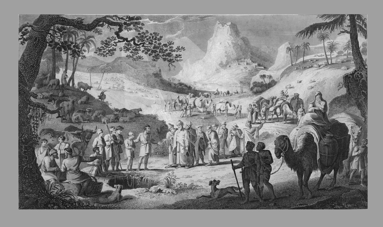Joseph solgt af sine brødre, 1818. af Unbekannt