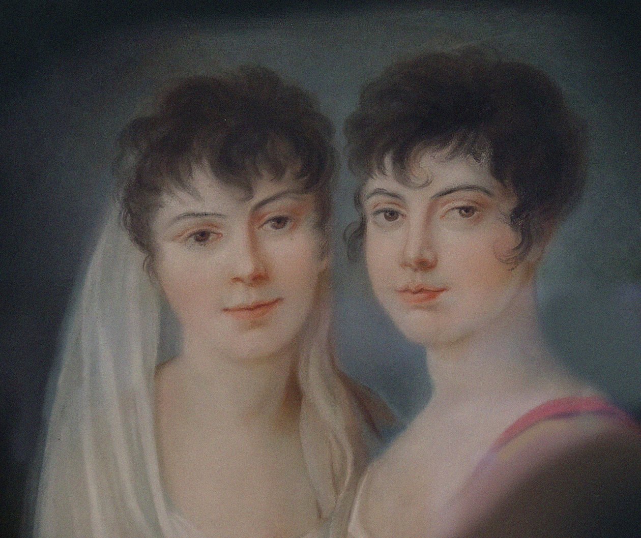 Josephine og Charlotte Brunsvik Detalje, 1800-tallet. af Unbekannt
