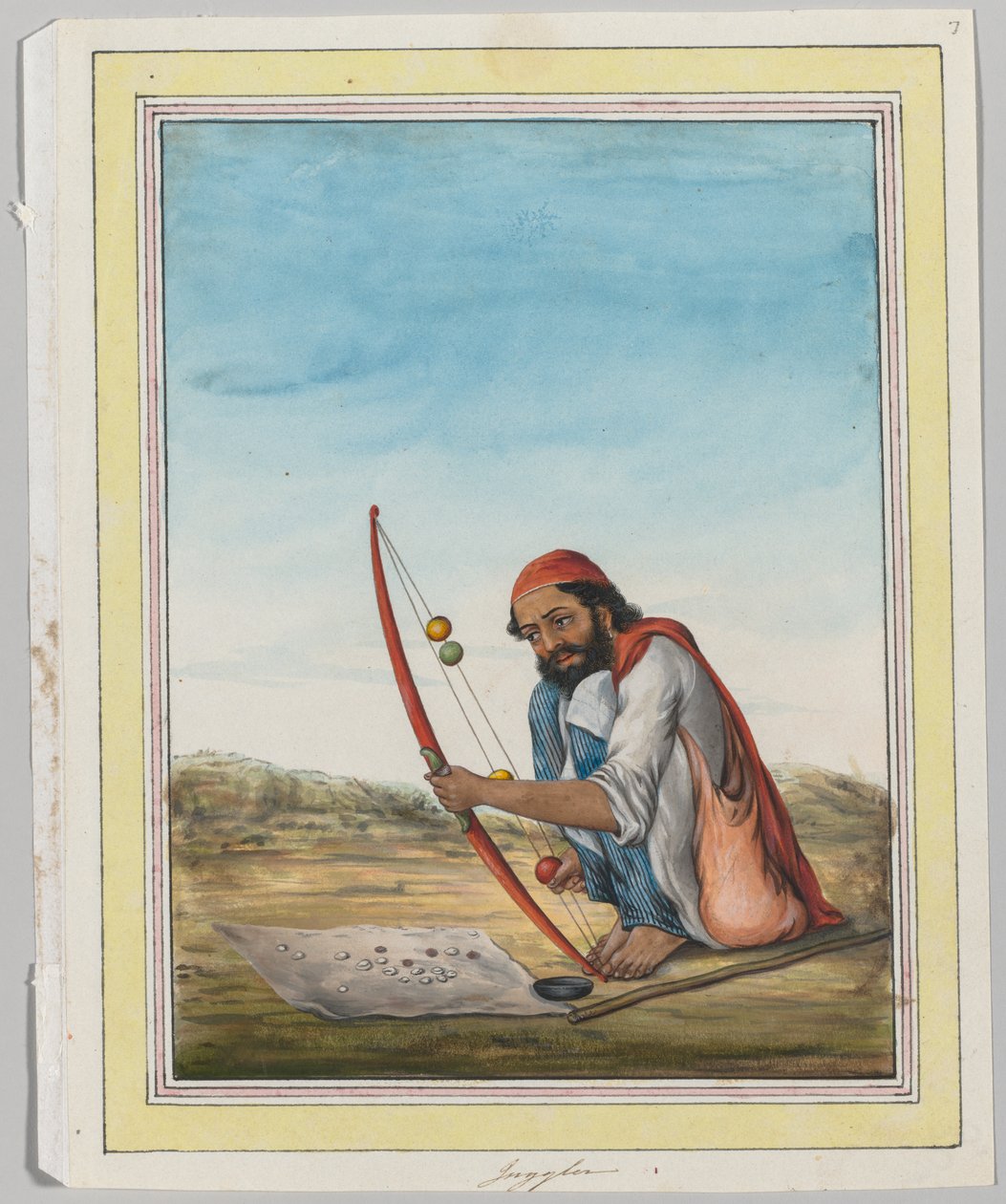 Jonglør, ca. 1840. af Unbekannt
