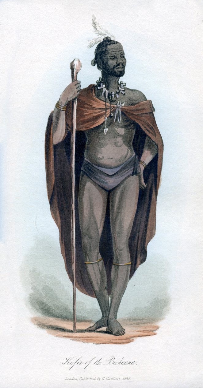 Kafir af Bechuana, 1848 af Unbekannt