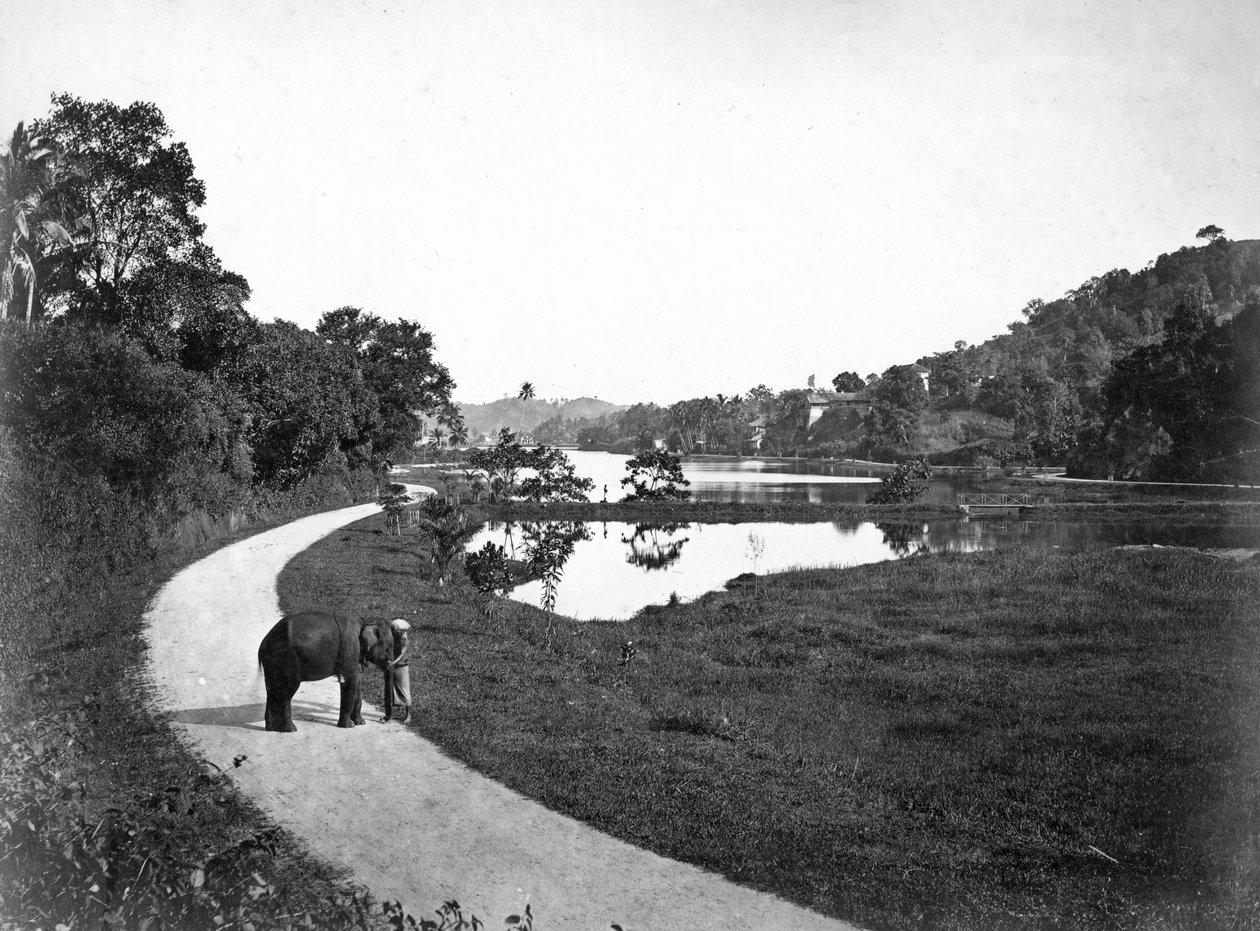 Kandy Lake, Kandy, Sri Lanka, c1910