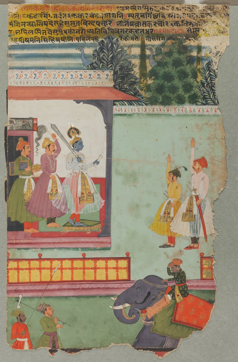 Kanhra Ragini, ca. 1700. af Unbekannt