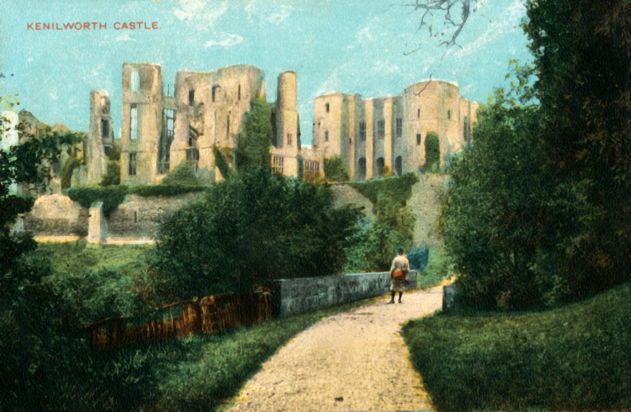 Kenilworth Castle, slutningen af det 19.-begyndelsen af det 20. århundrede. af Unbekannt