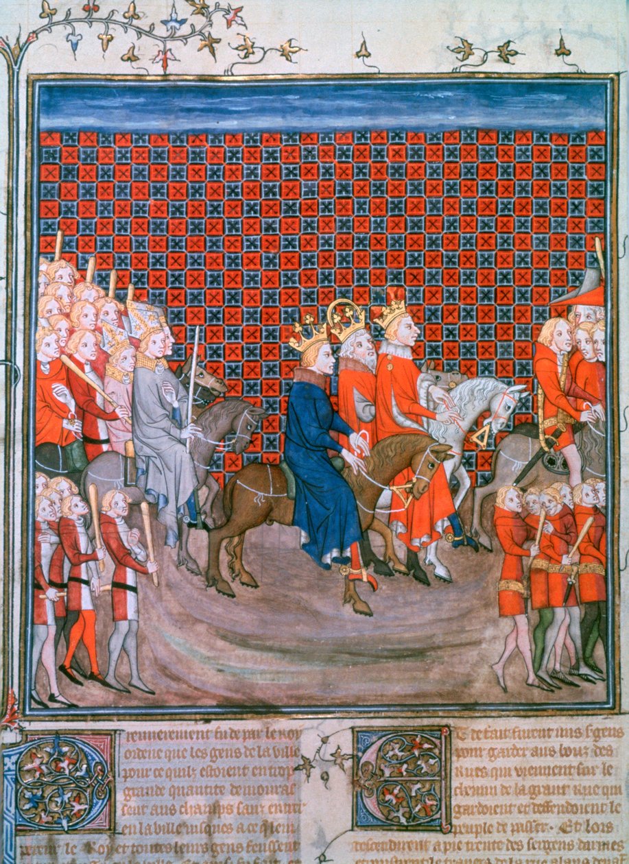 Kong Charles IV indtog Paris, 1375-1379 af Unbekannt