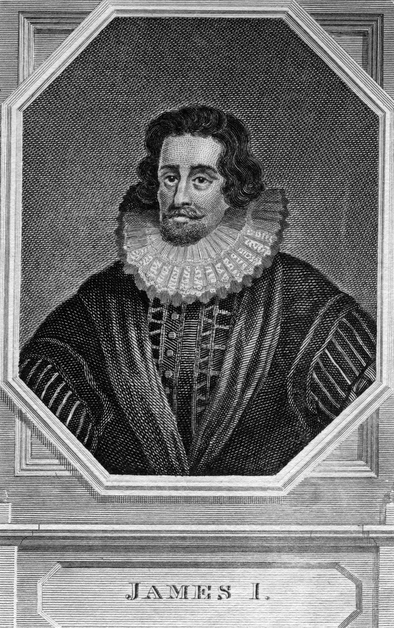 Kong James I, 1566-1625 af Unbekannt
