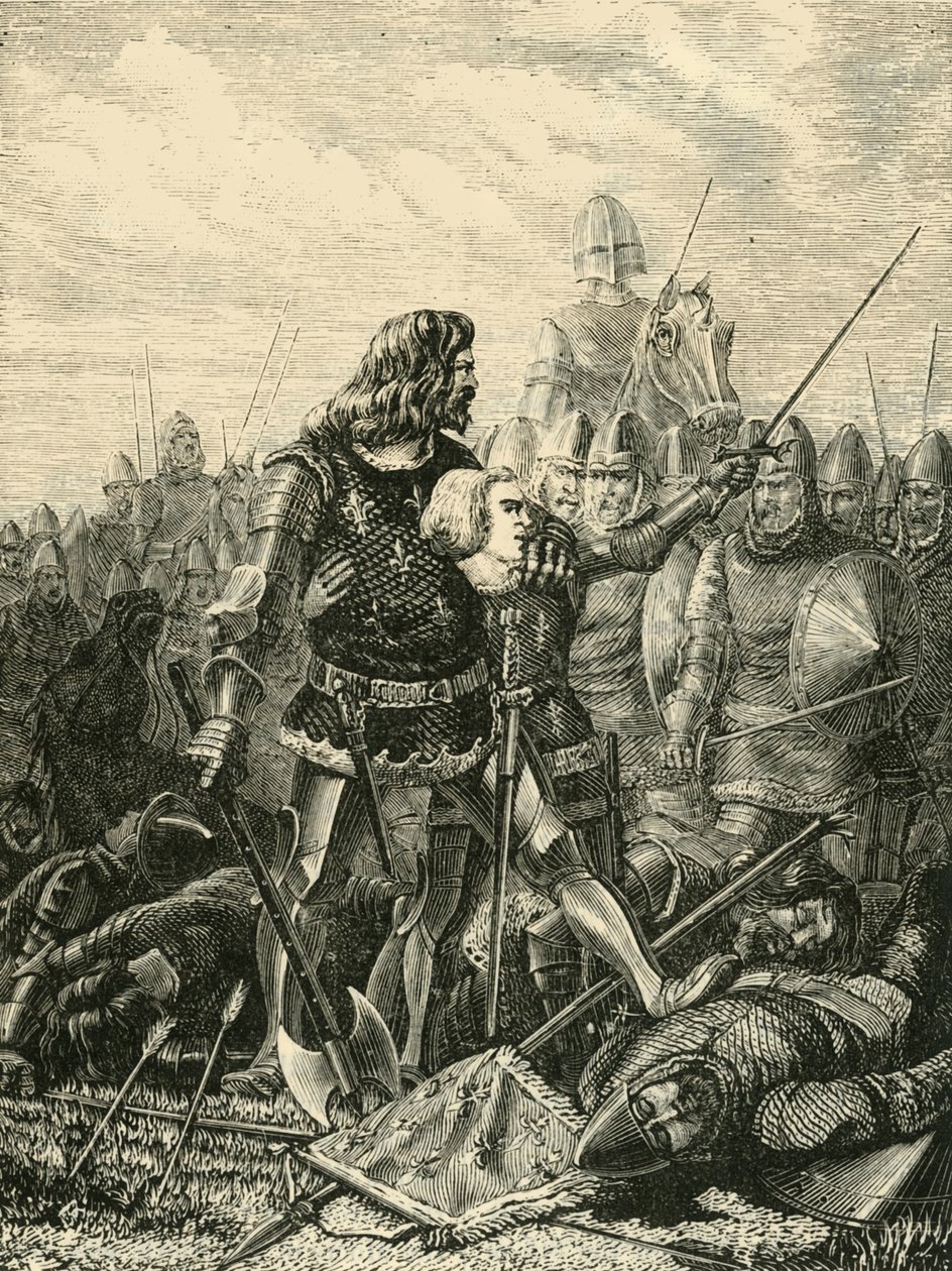 Kong John i Poitiers, 1356, 1890. af Unbekannt