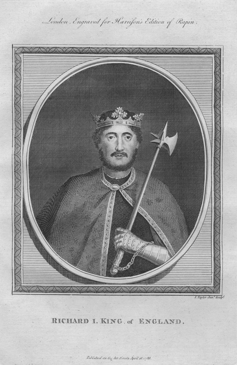 Kong Richard I, 1788. af Unbekannt