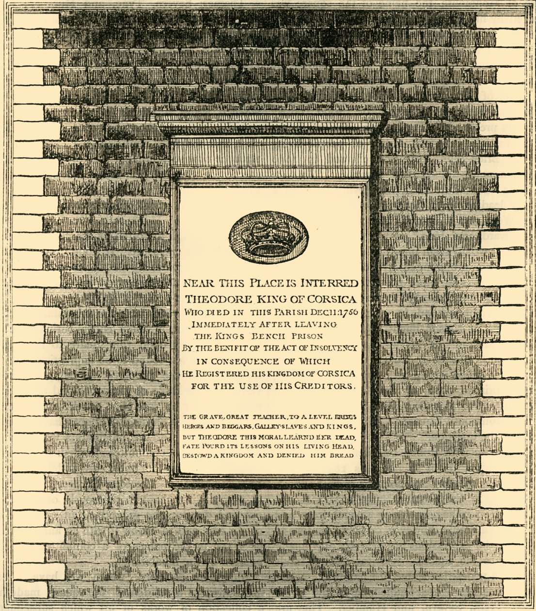 Kong Theodores Monument, 1881. af Unbekannt