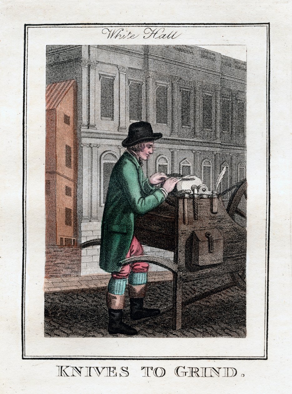Knives to Grind, Whitehall, London, 1805 af Unbekannt