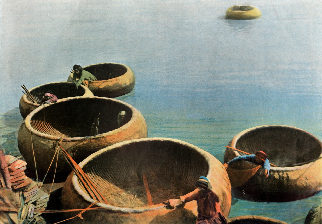 Kouffehs Sur LEuphrate, Kuphars on the Euphrates, 1900. af Unbekannt