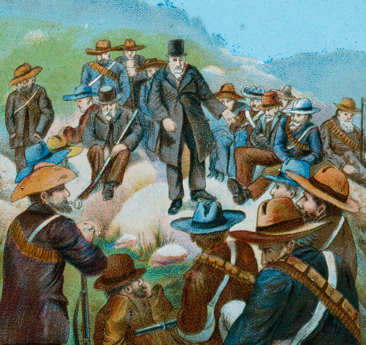Kruger appellerer til borgerne i Bloemfontein, 1900 af Unbekannt