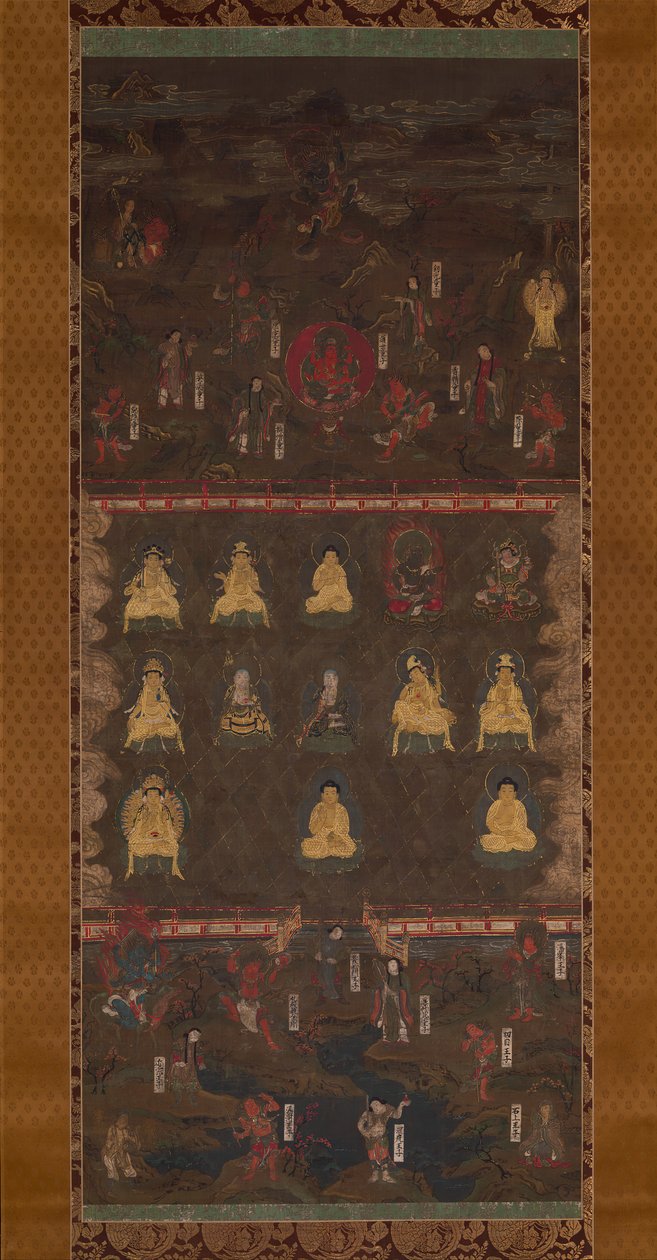 Kumano Shrine Mandala, begyndelsen af det 14. århundrede. af Unbekannt