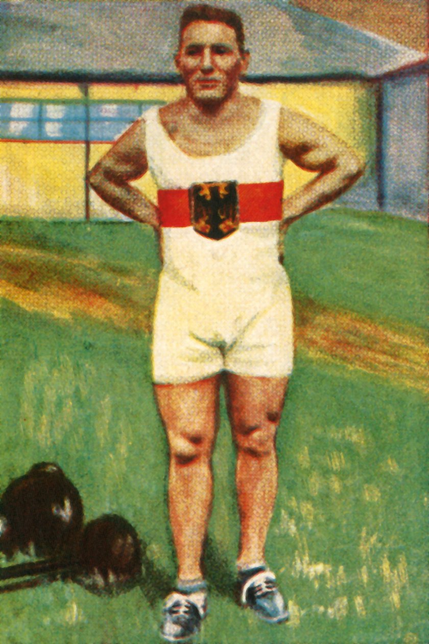 Kurt Helbig, tysk mester i vægtløftning, 1928. af Unbekannt