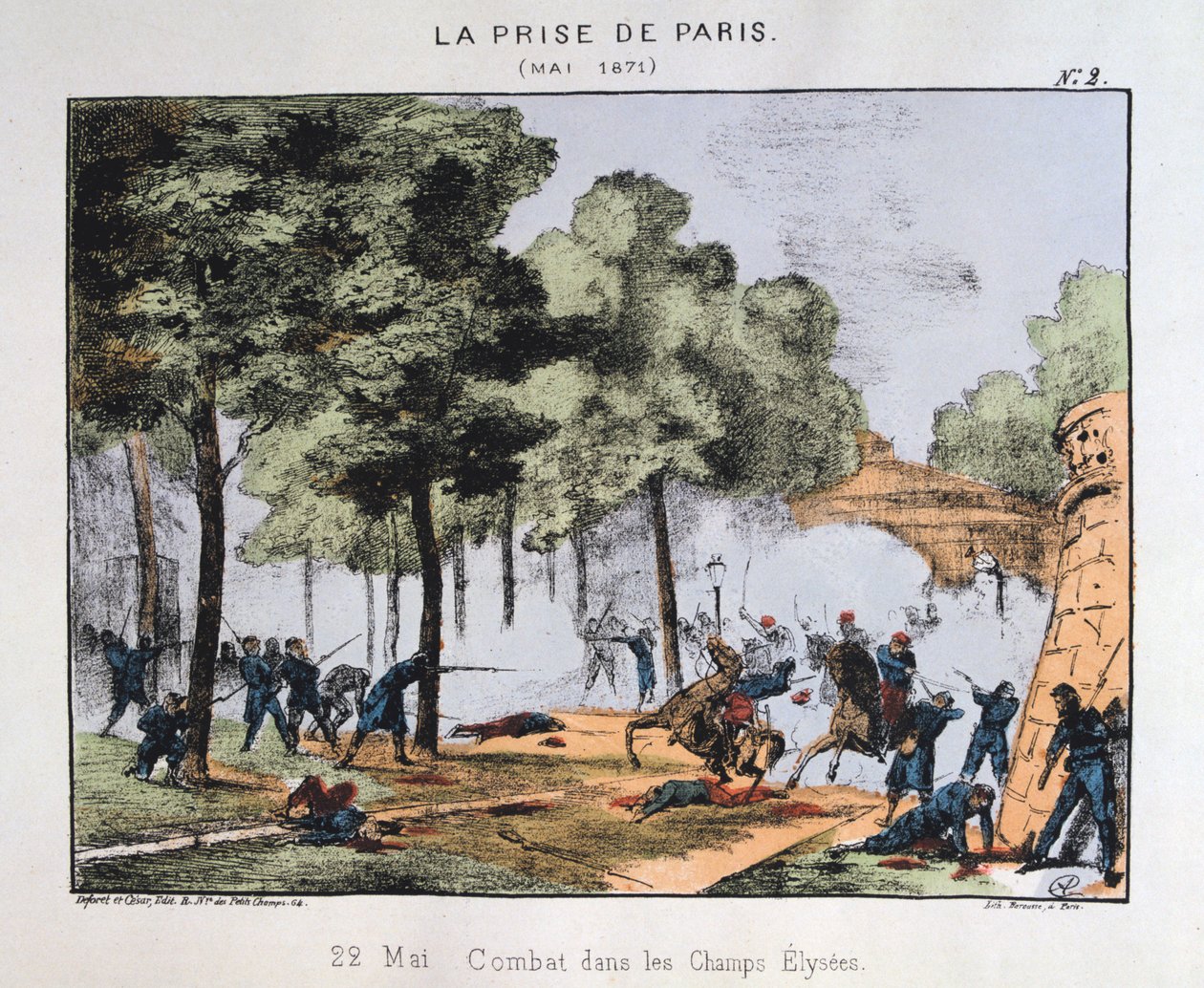 Erobringen af ​​Paris, 22. maj 1871 af Unbekannt