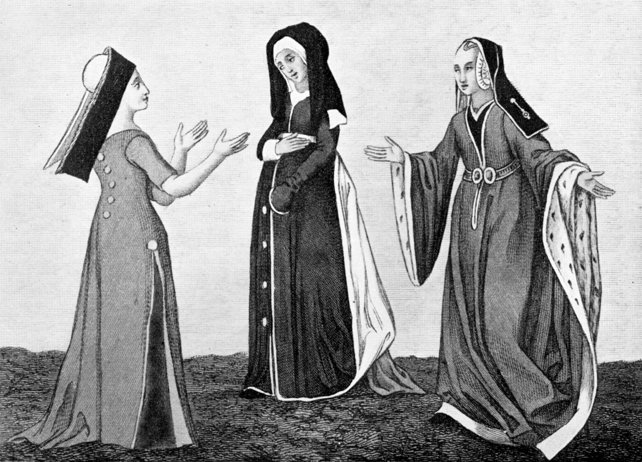 Damekostume, begyndelsen af det 16. århundrede, 1910 af Unbekannt