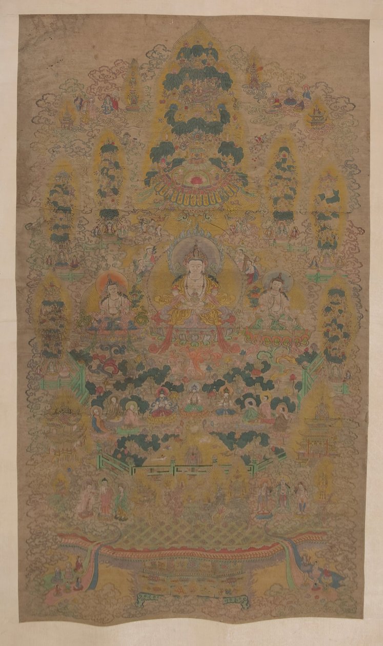 Lamaist Mandala, 1600-tallet. af Unbekannt