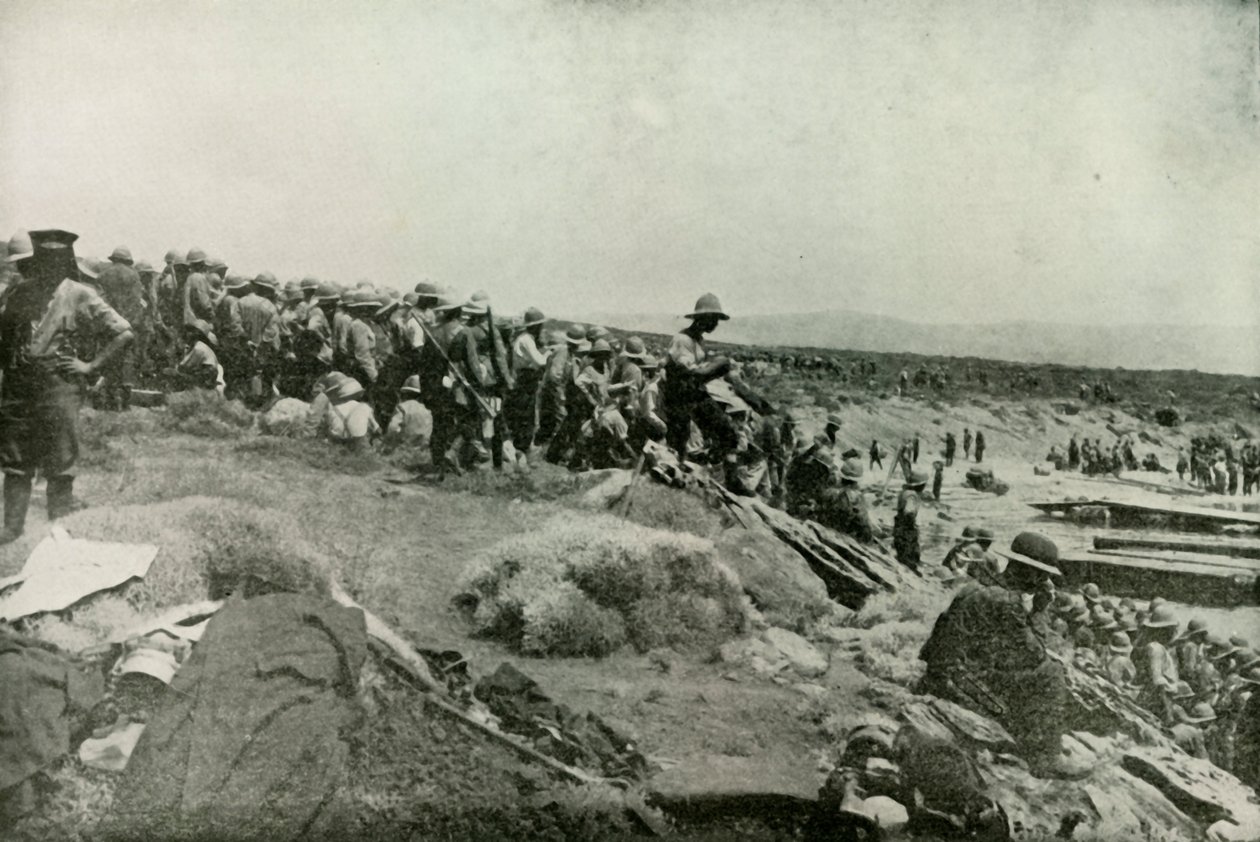 Landgangstropper ved Suvla-bugten, 1919. af Unbekannt
