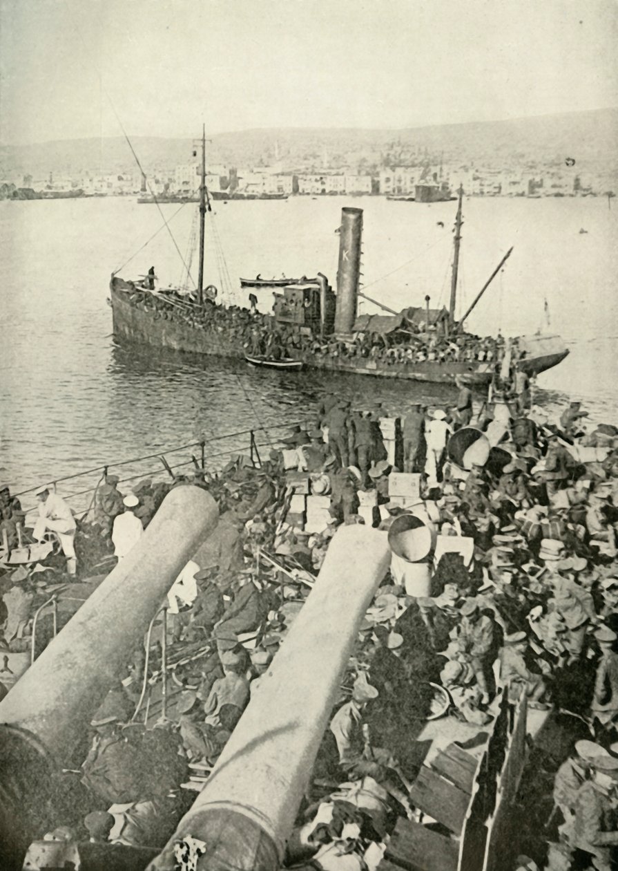 Landgang af de britiske tropper i Salonika, 1919. af Unbekannt