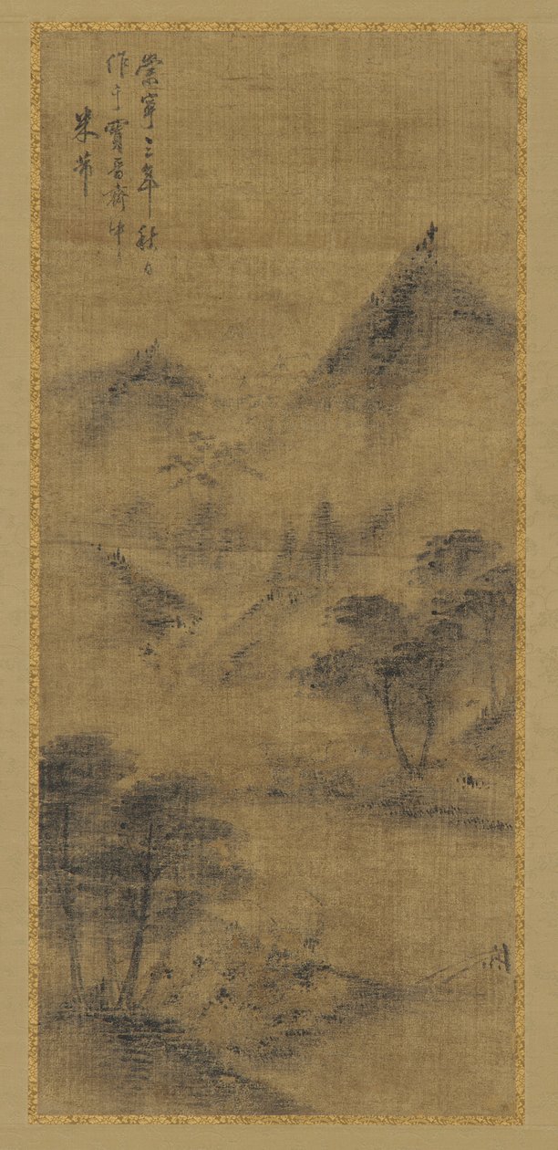 Landskab: bjergtoppe og vandløb, Ming-dynastiet, 1368-1644. af Unbekannt