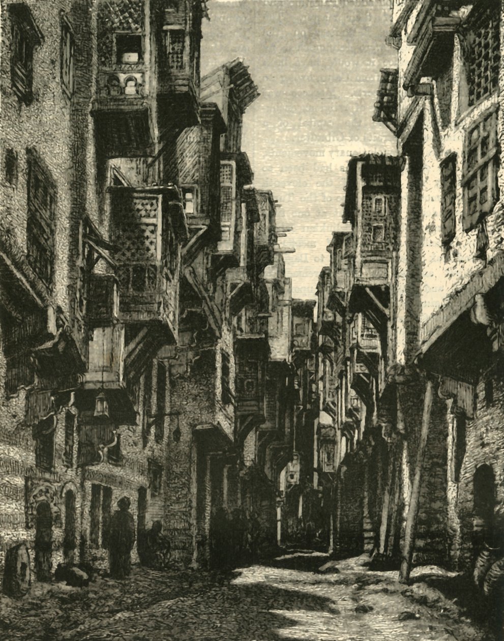 Bane i Copt Quarter, Cairo, 1890. af Unbekannt