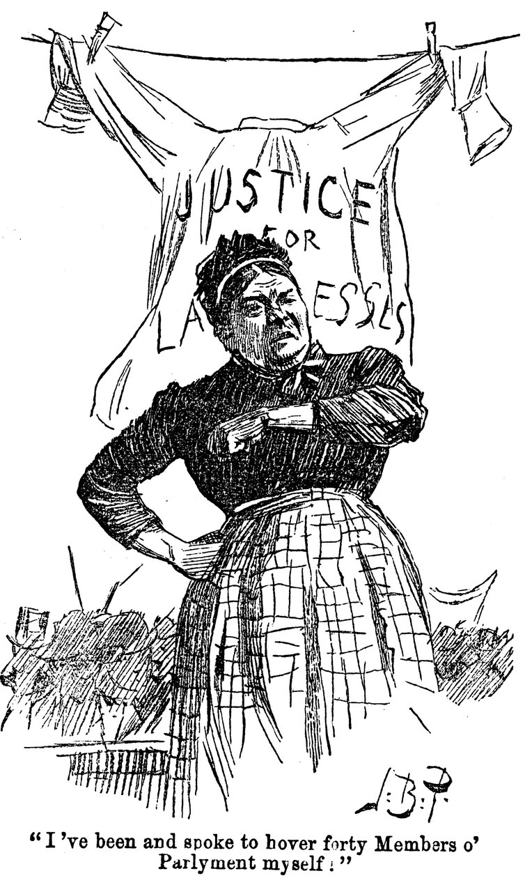 Vaskerstrejke, 1891 af Unbekannt