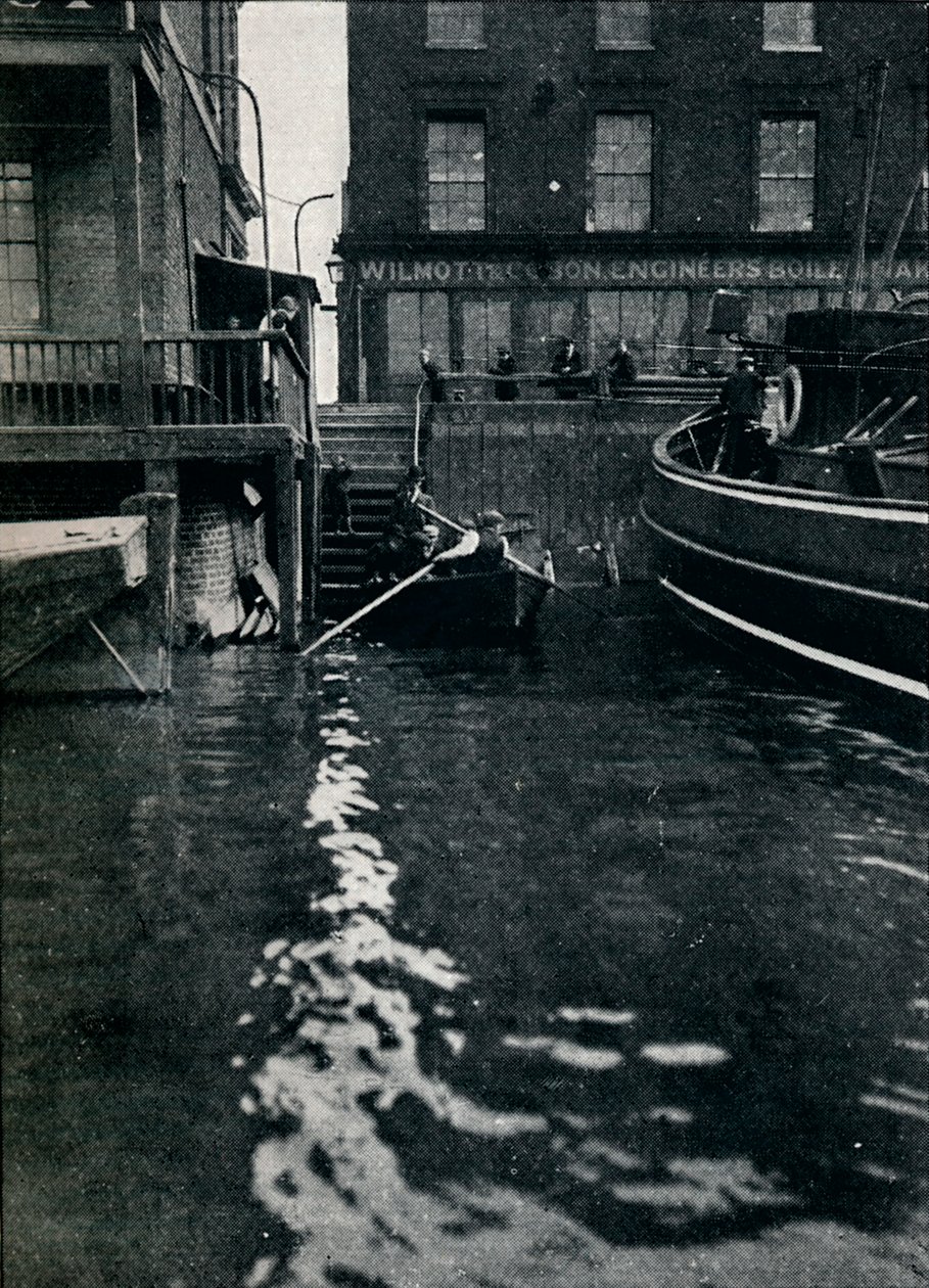 Forlader Battle Bridge Stairs, London, c1900 1901 af Unbekannt