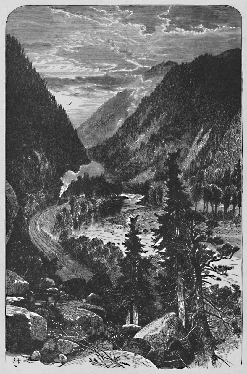 Lewistown Narrows på Juniata, 1883 af Unbekannt