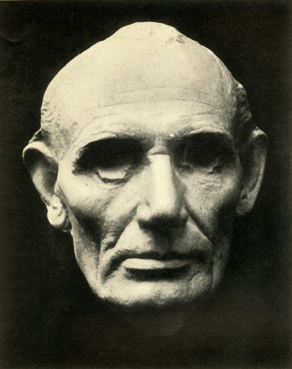 Livsmaske af Abraham Lincoln, 1860, 1930. af Unbekannt
