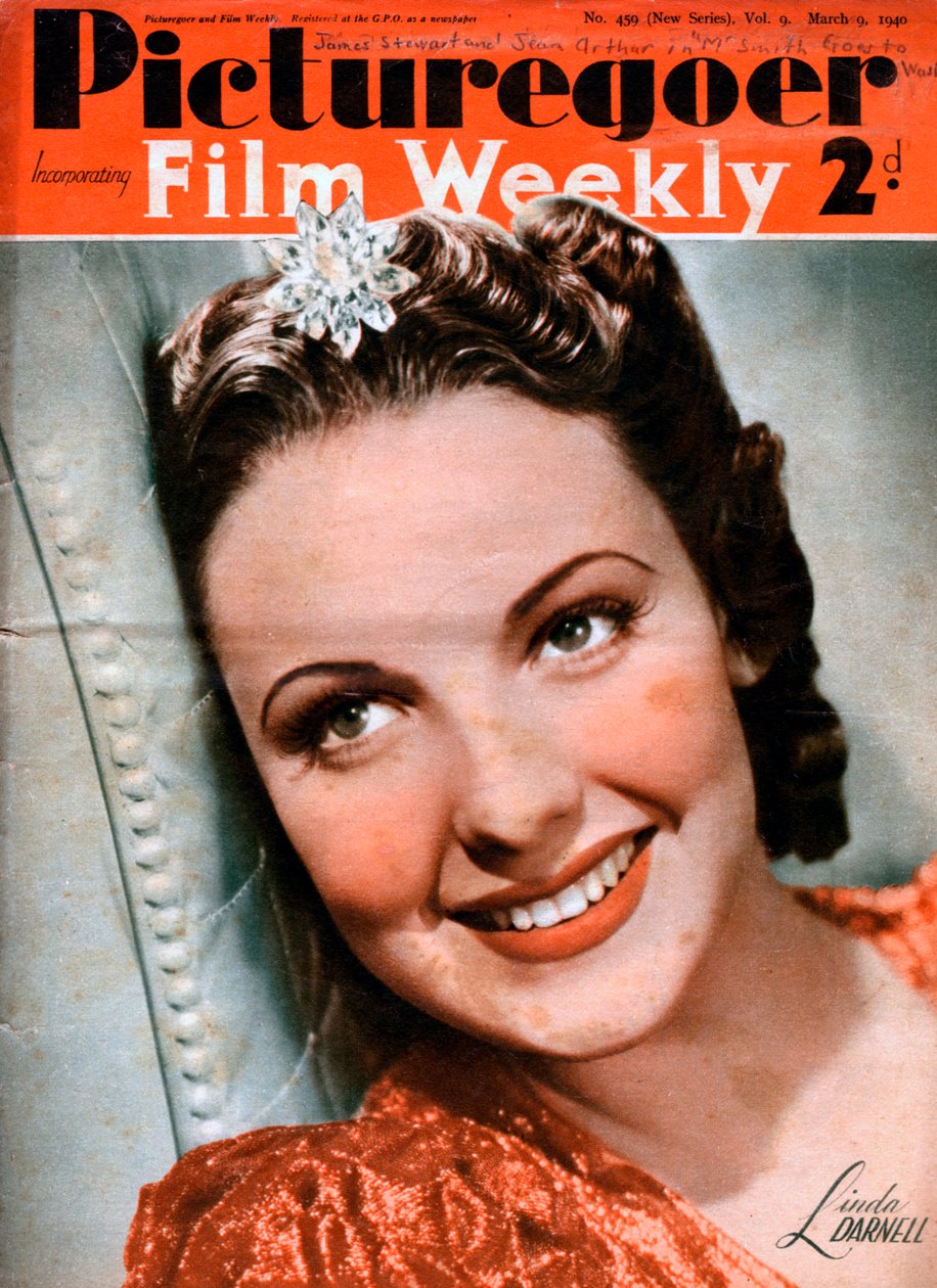 Linda Darnell 1923-1965, amerikansk skuespillerinde, 1940 af Unbekannt