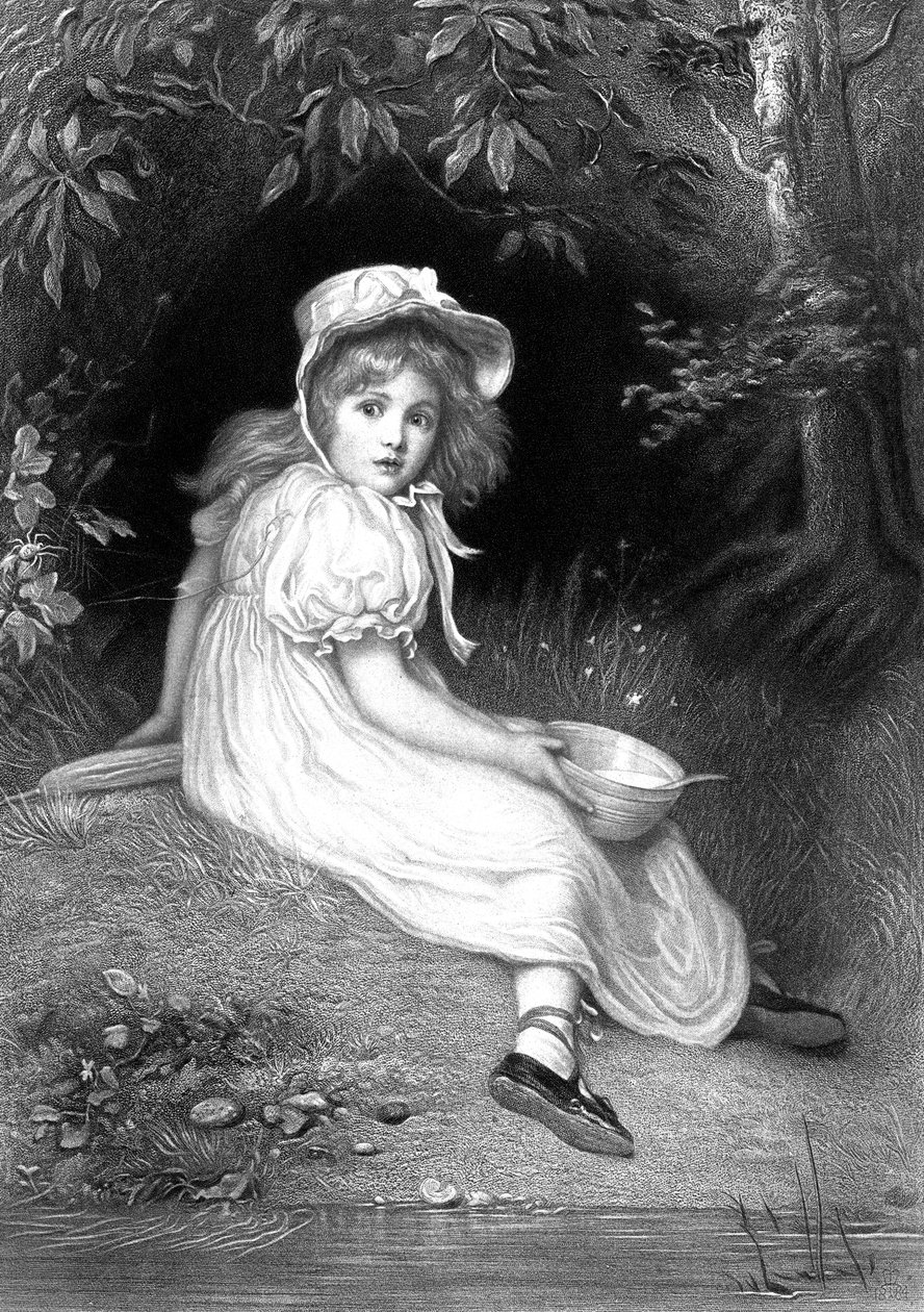 Lille Miss Muffet, 1800-tallet af Unbekannt