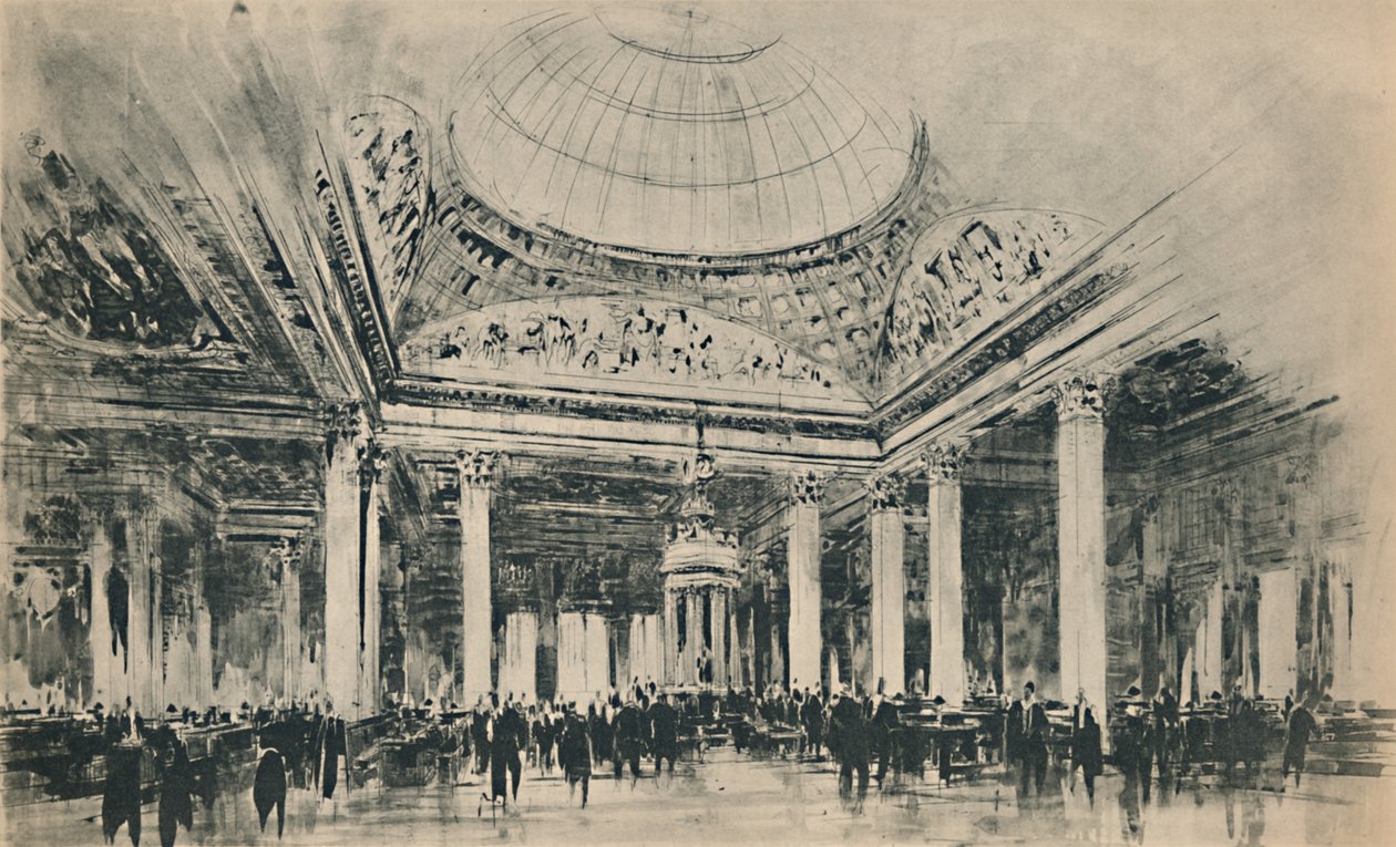 Lloyds New Building: The Underwriting Room, 1928 af Unbekannt