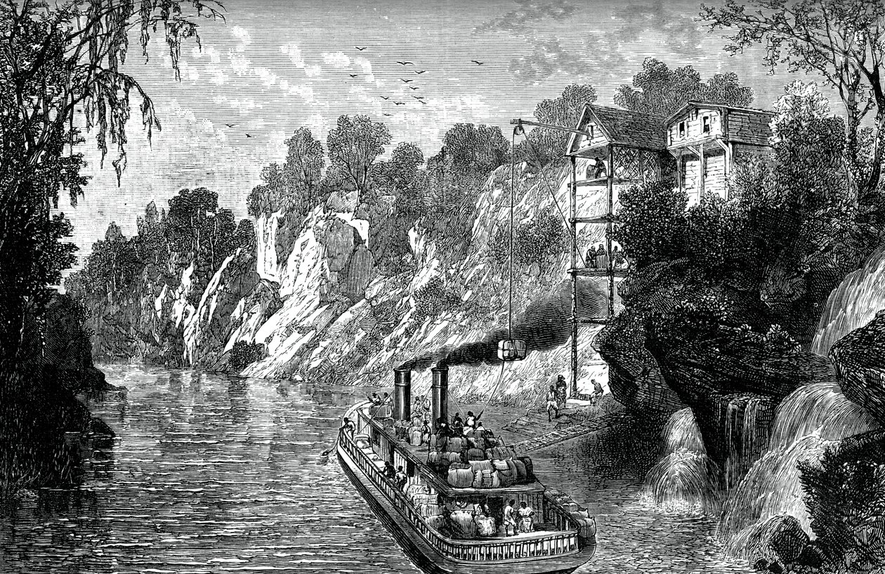 Lader en bomuldsdamper, c1880 af Unbekannt