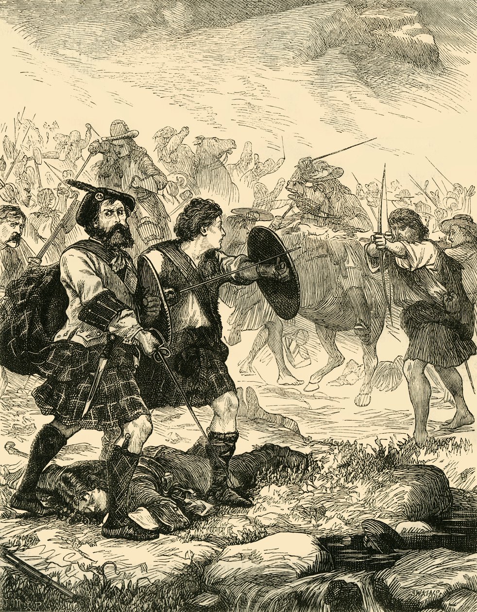 Lochiel ved Killiecrankie, 1881. af Unbekannt