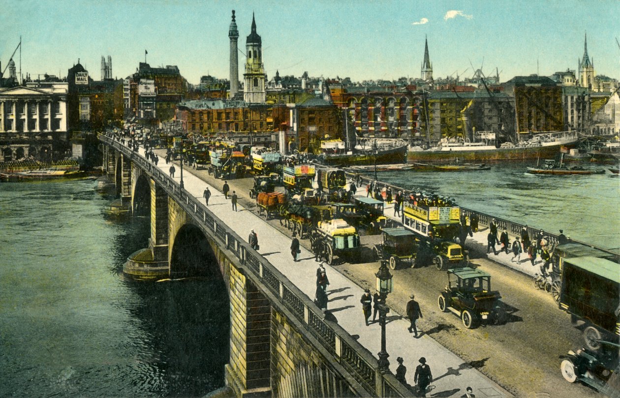 London Bridge, c1910. af Unbekannt