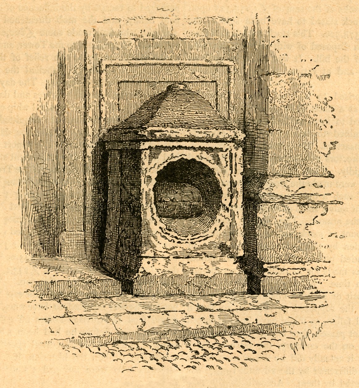 London Stone, 1897. af Unbekannt