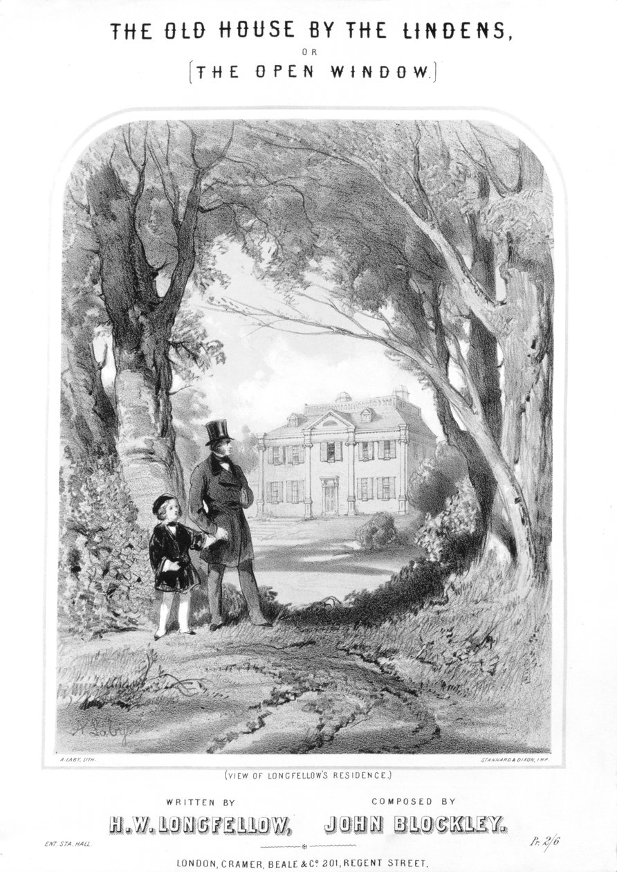 Longfellows hus, c1880 af Unbekannt