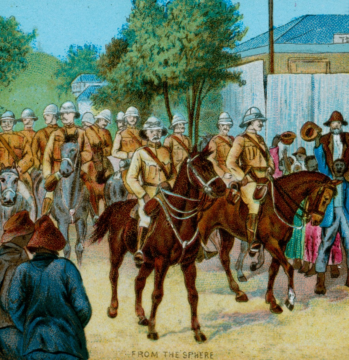Lord Roberts State Entry into Bloemfontein, 1900 af Unbekannt