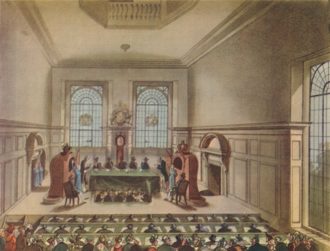 Lotteritegning i Coopers Hall, 1809, 1948. af Unbekannt