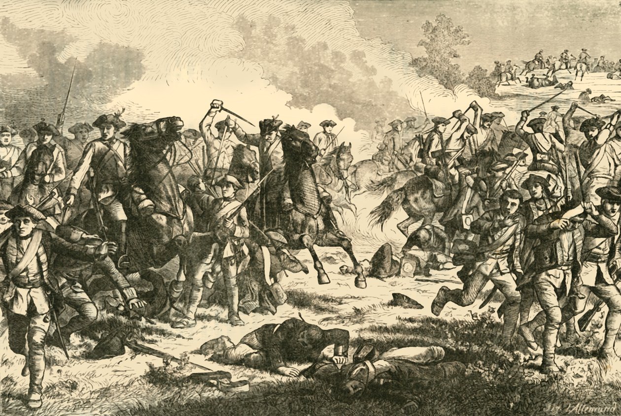 Loudons kavaleriangreb i Kunersdorf, 1759, 1890. af Unbekannt