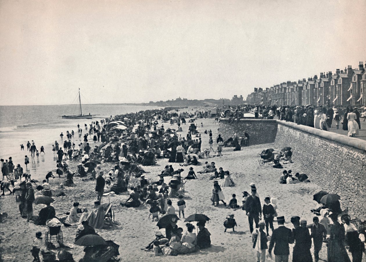 Lowestoft - On the Sands, 1895 af Unbekannt
