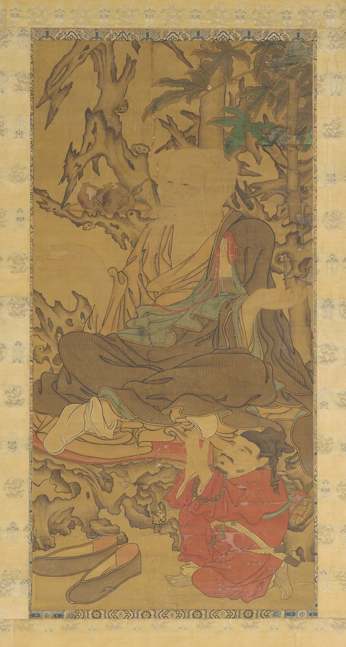 Luohan and Attendant, 1368-1644. af Unbekannt