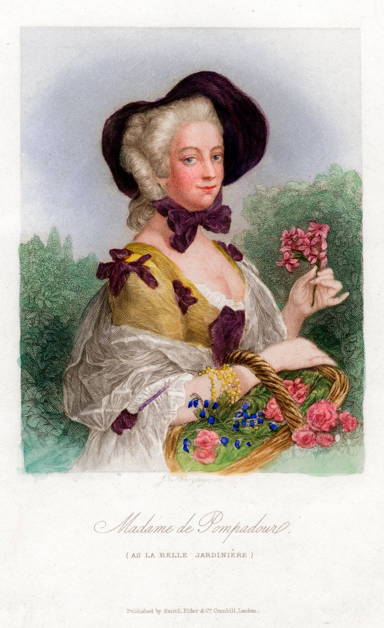 Madame de Pompadour, c1740-1800 af Unbekannt