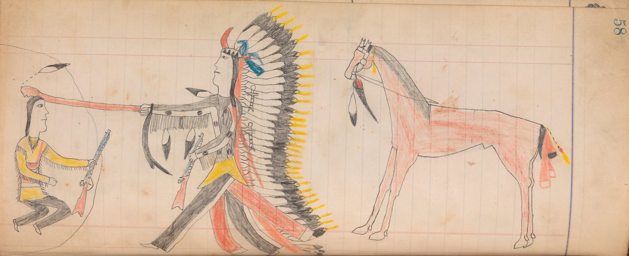 Maffet Ledger: Tegning, ca. 1874-81. af Unbekannt