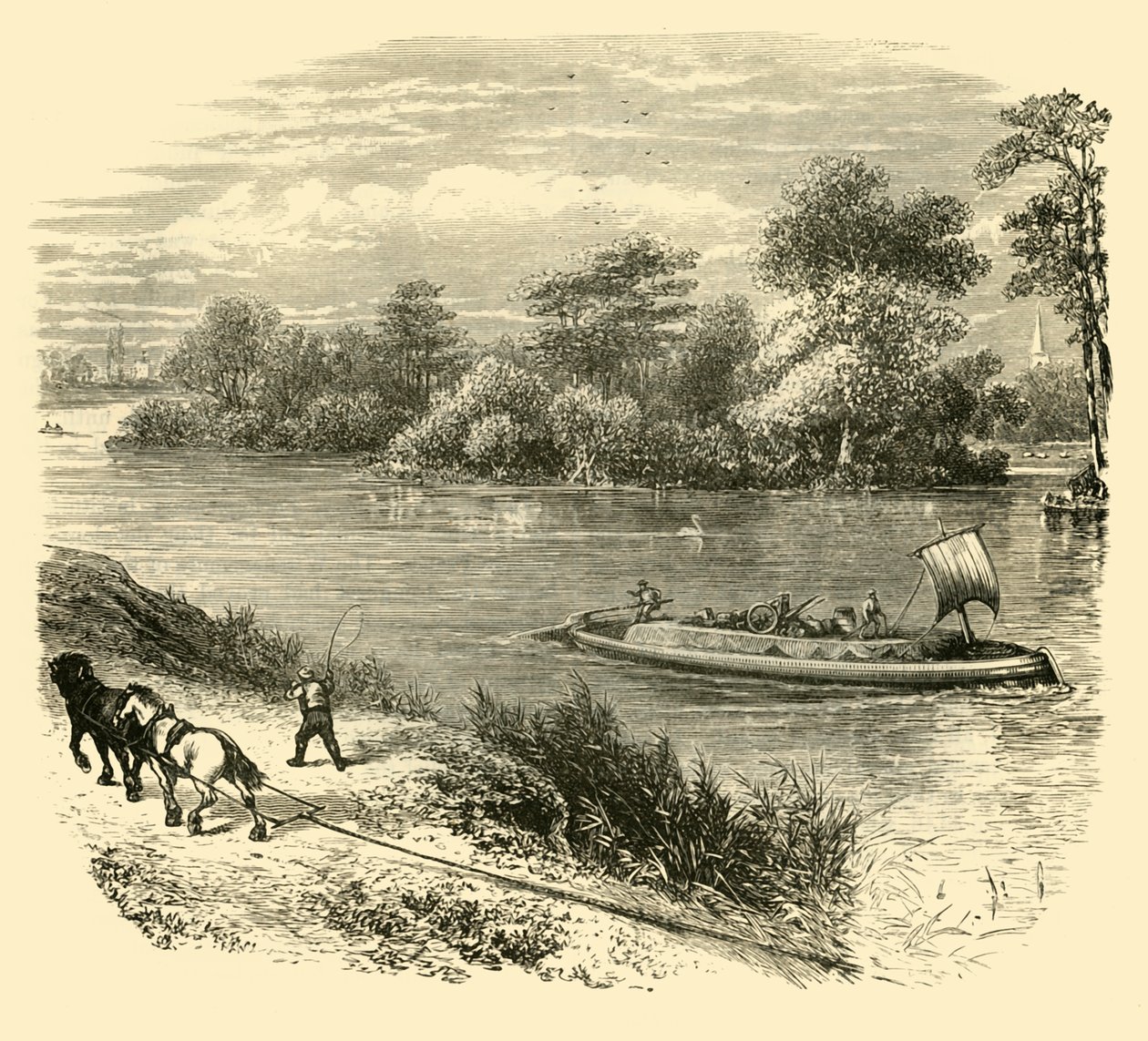 Magna Carta Island, 1890. af Unbekannt