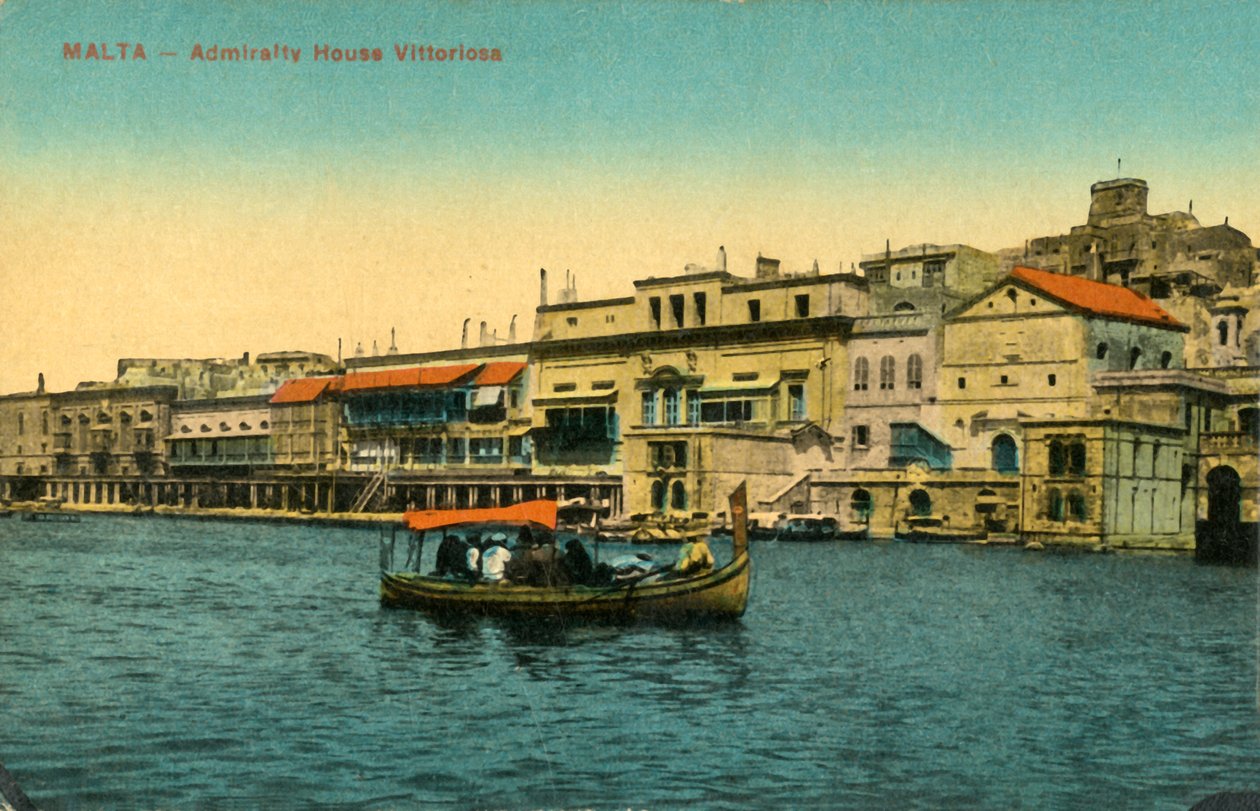 Malta - Admirality House Vittoriosa, c1918-c1939. af Unbekannt