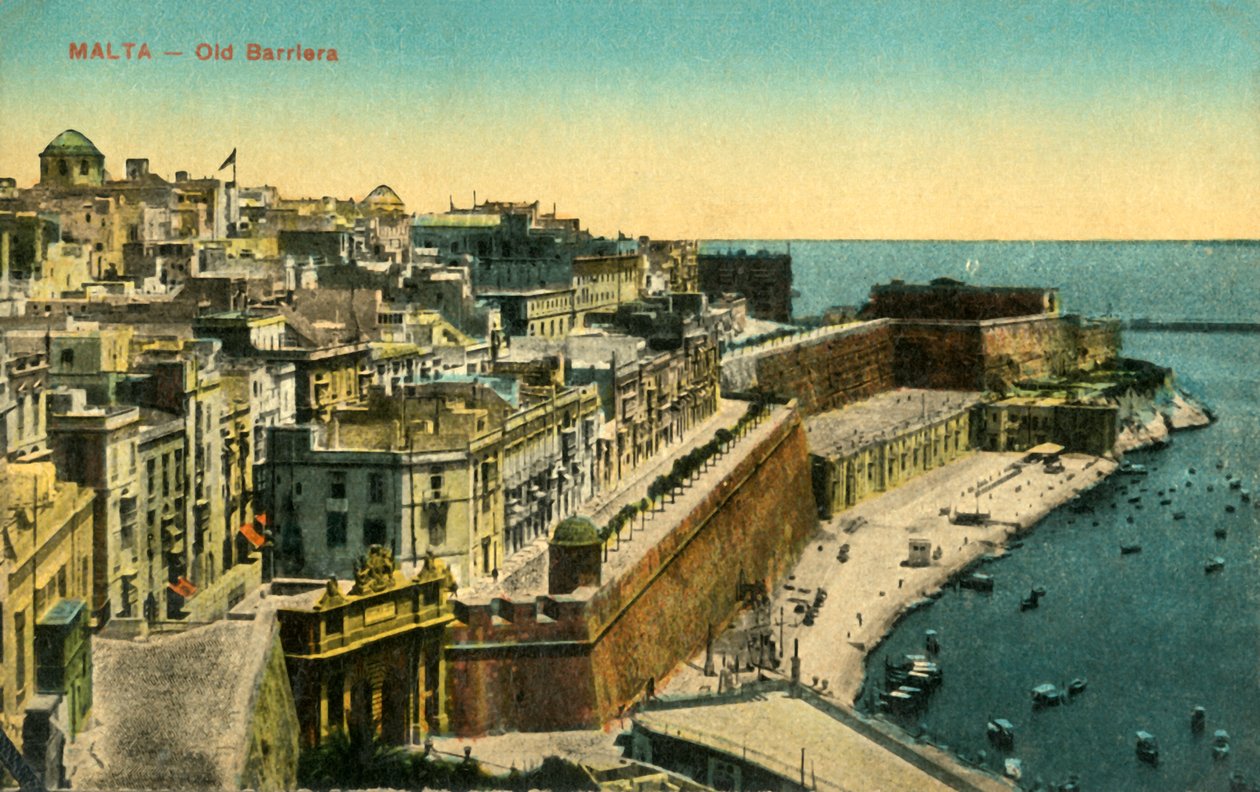 Malta - Old Barrier, c1918-c1939. af Unbekannt