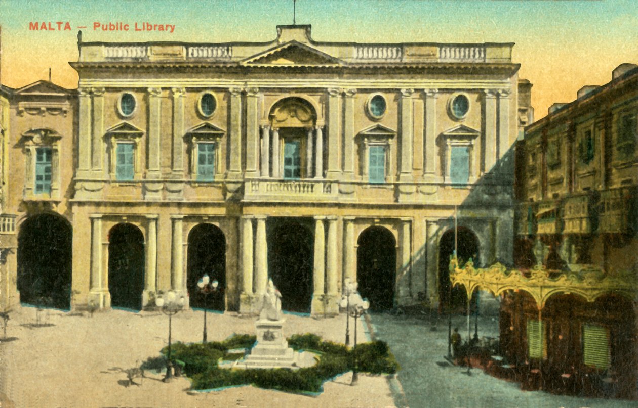 Malta - Offentligt bibliotek, c1918-c1939. af Unbekannt